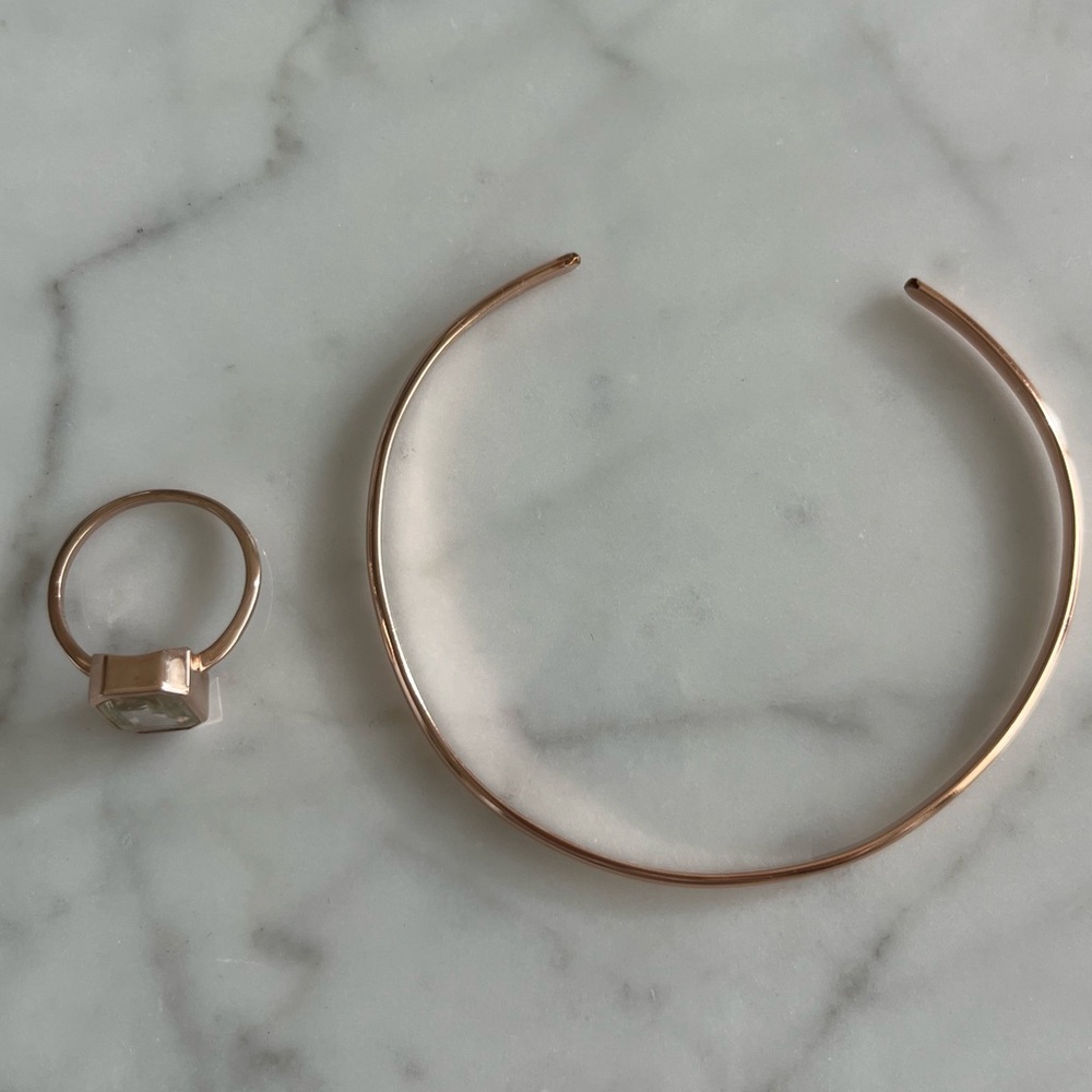 Leah Alexandra Ring and Cuff Bracelet